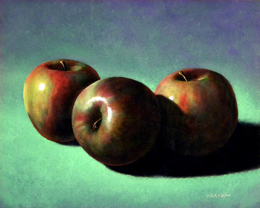 Fuji Apples Painting by Frank Wilson