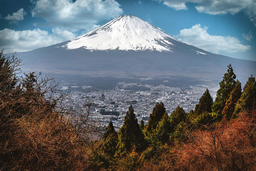 Fuji in April Photograph by Bill Chizek