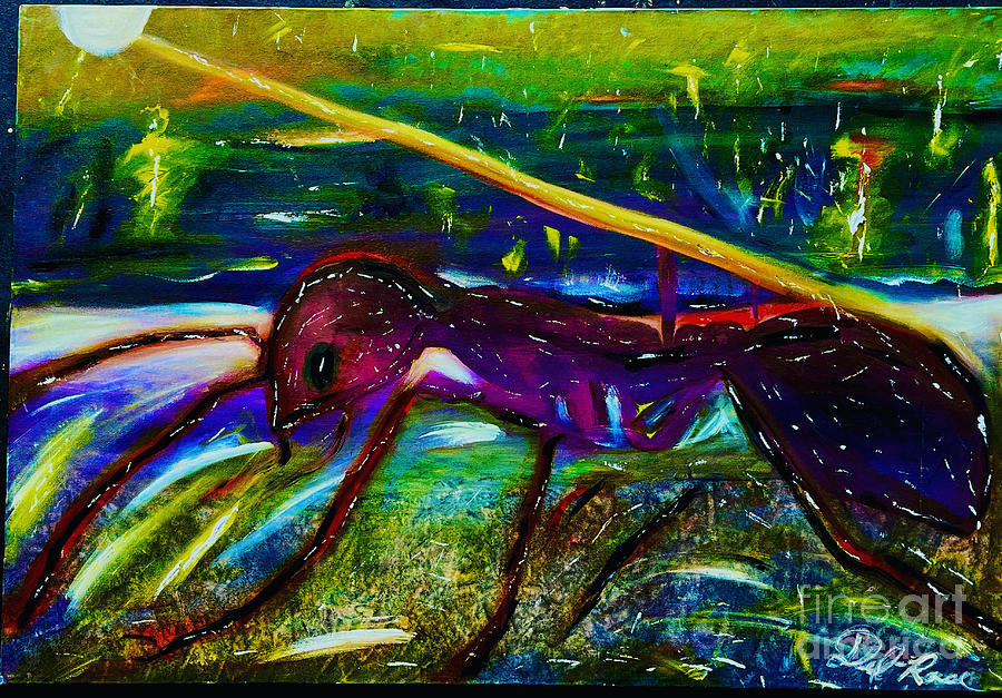 Fukushima Ant 2022 Painting by Robert Del-Rose | Fine Art America