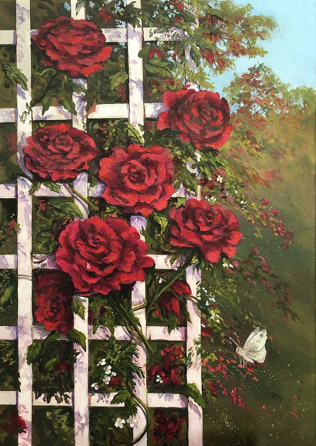 Full Blooms Painting by Jean Walker