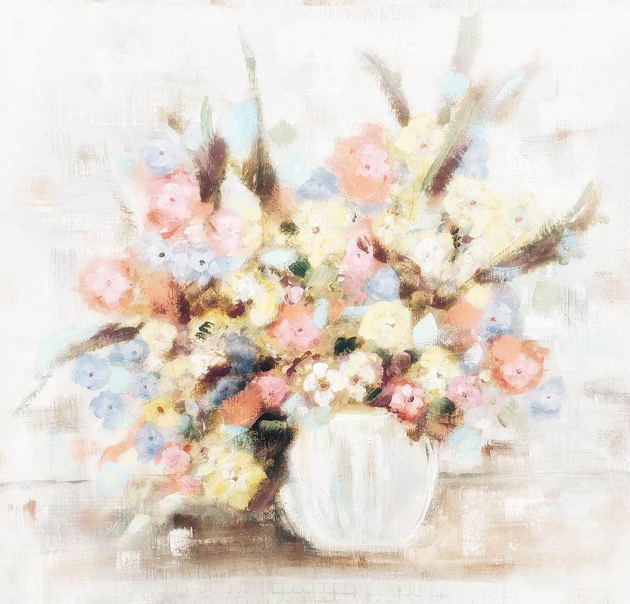 Full Bouquet Painting by Sallie Otenasek