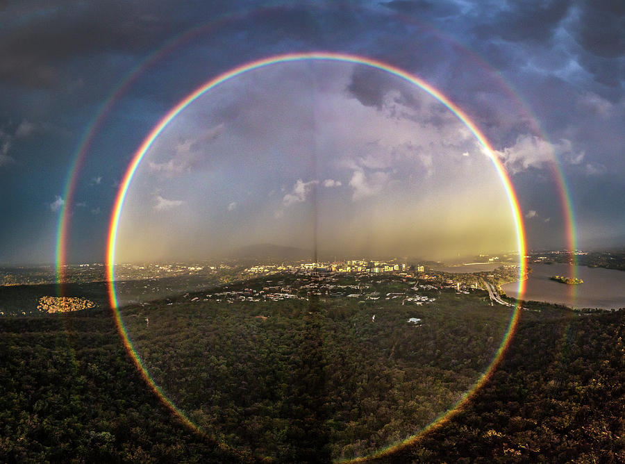 Full Circle Rainbow Photograph by Ari Rex