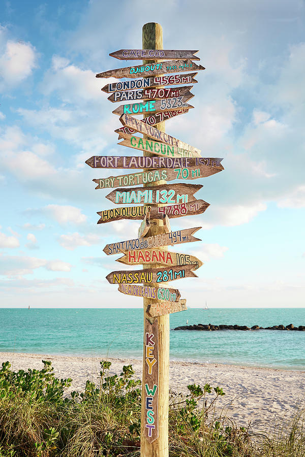 Full Key West Decisions Sign Photograph by Olivia Sautter - Fine Art ...