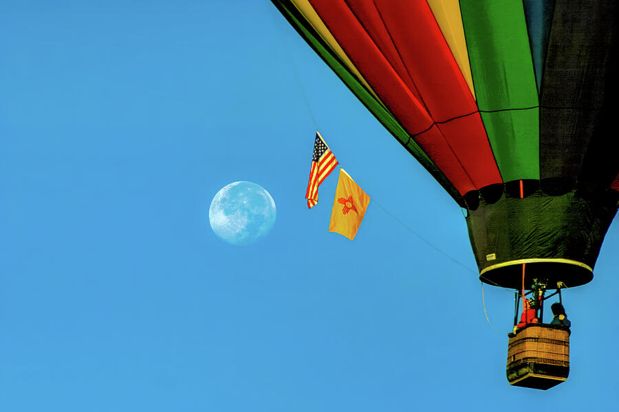 Full Moon Balloon Fiesta Albuquerque New Mexico Photograph by Tommy Farnsworth