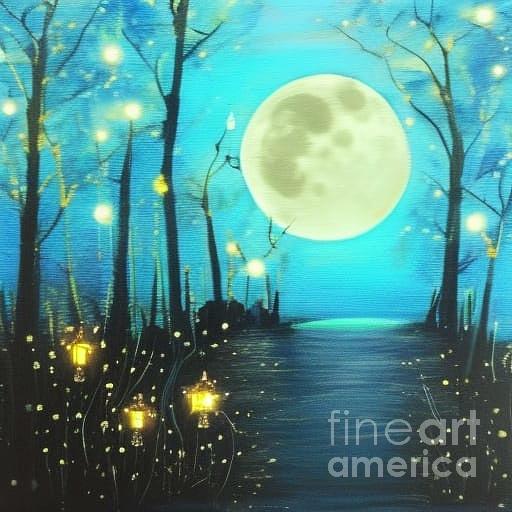 Full Moon Digital Art by Elisabet Bondesson - Fine Art America