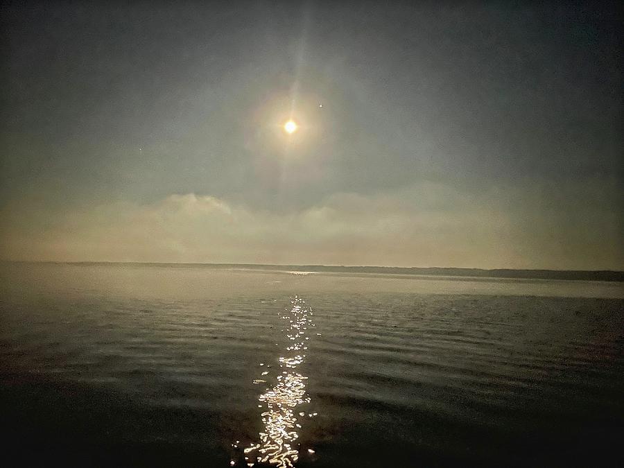 Full Moon On The Lake Photograph