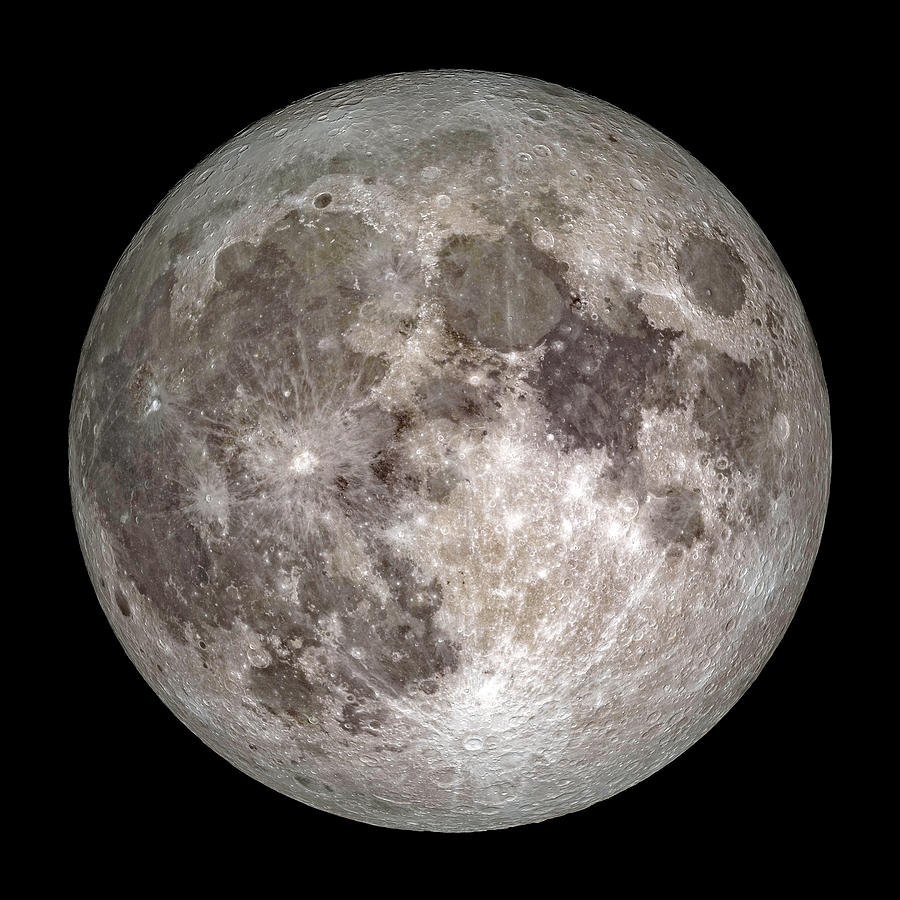 Full Moon Outer Space Image Photograph by Bill Swartwout