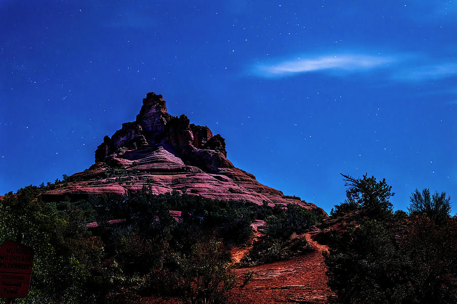 Full Moon over Bell Rock Photograph by Al Judge
