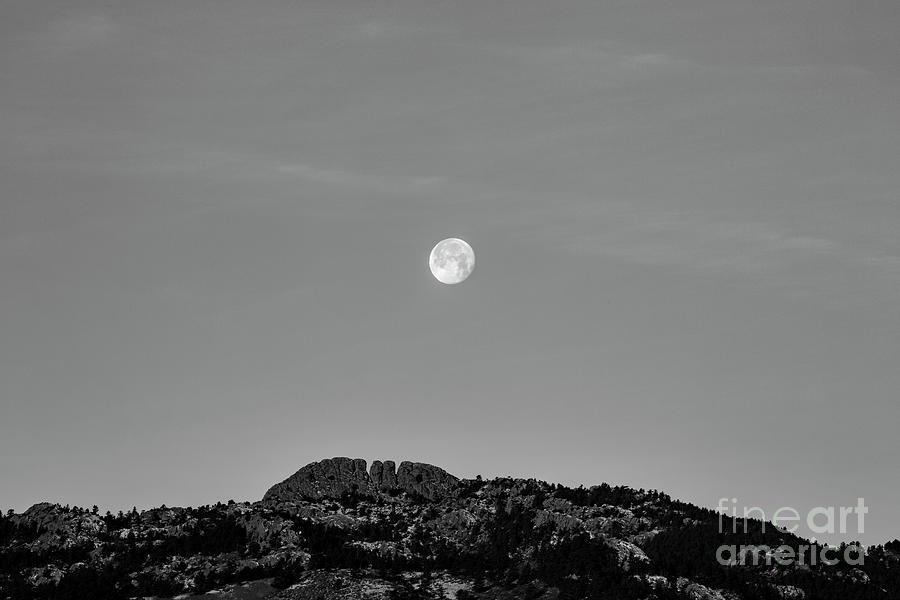 Full Moon Over Horsetooth Photograph by Jon Burch Photography