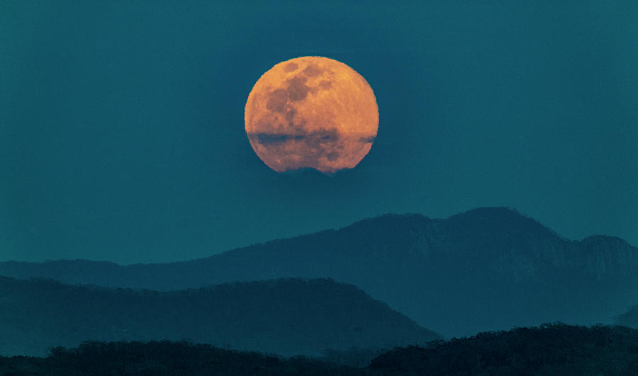 Full Moon Rise Mazatlan Photograph by Tommy Farnsworth