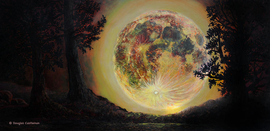Full Moon Rising Painting by Douglas Castleman