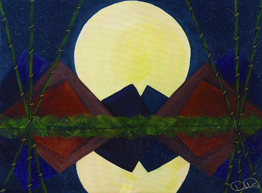 Full Moon Rising Over Still Waters by Dee Browning Full Moon Rising Over Still Waters by Dee Browning