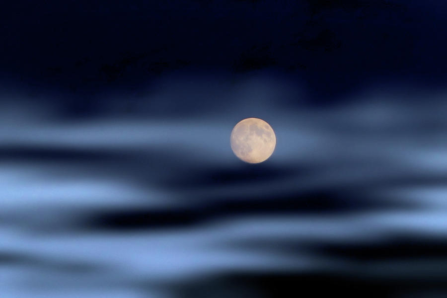Full Moon Surreal  Photograph by Russ Considine