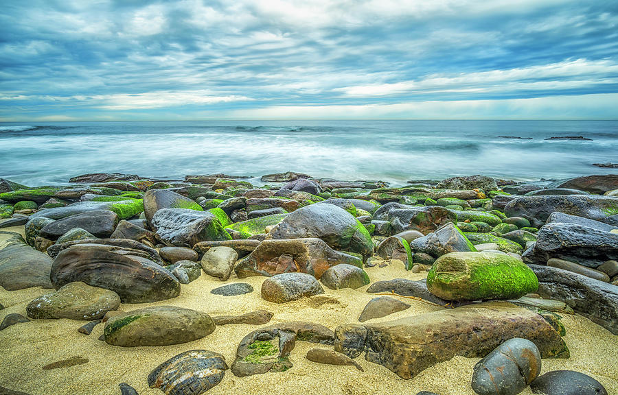 Rocks Of Shell Beach La Jolla California Photograph by Joseph S Giacalone
