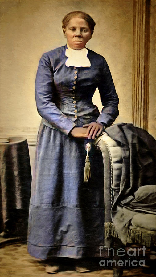 Full Portrait of Harriet Tubman Underground Railroad 20210505 v2 Photograph by Wingsdomain Art and Photography