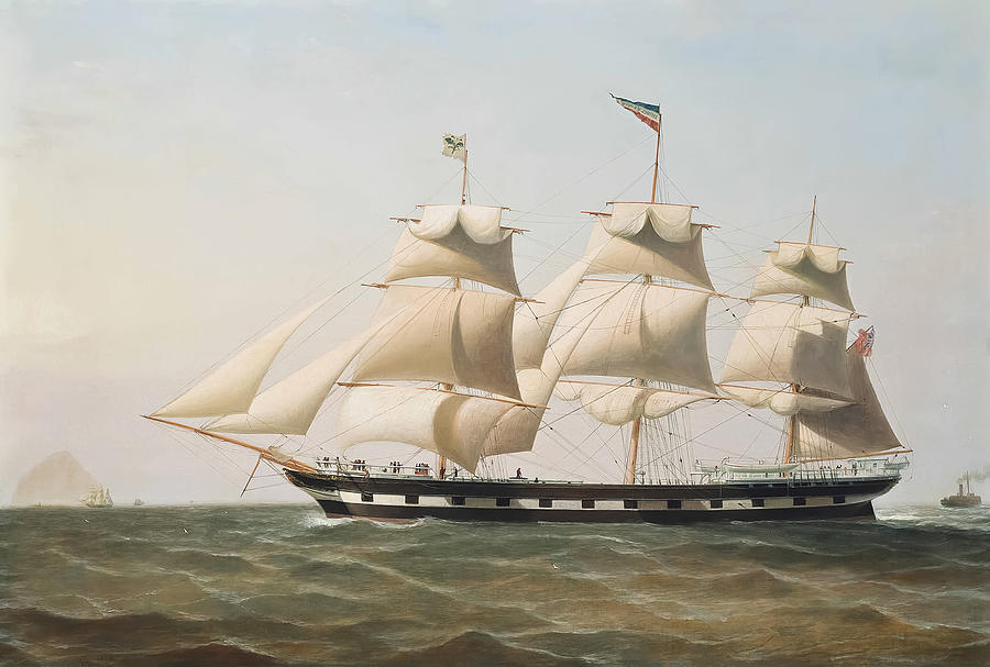 Full-rigged Ship Daniel Rankin Painting