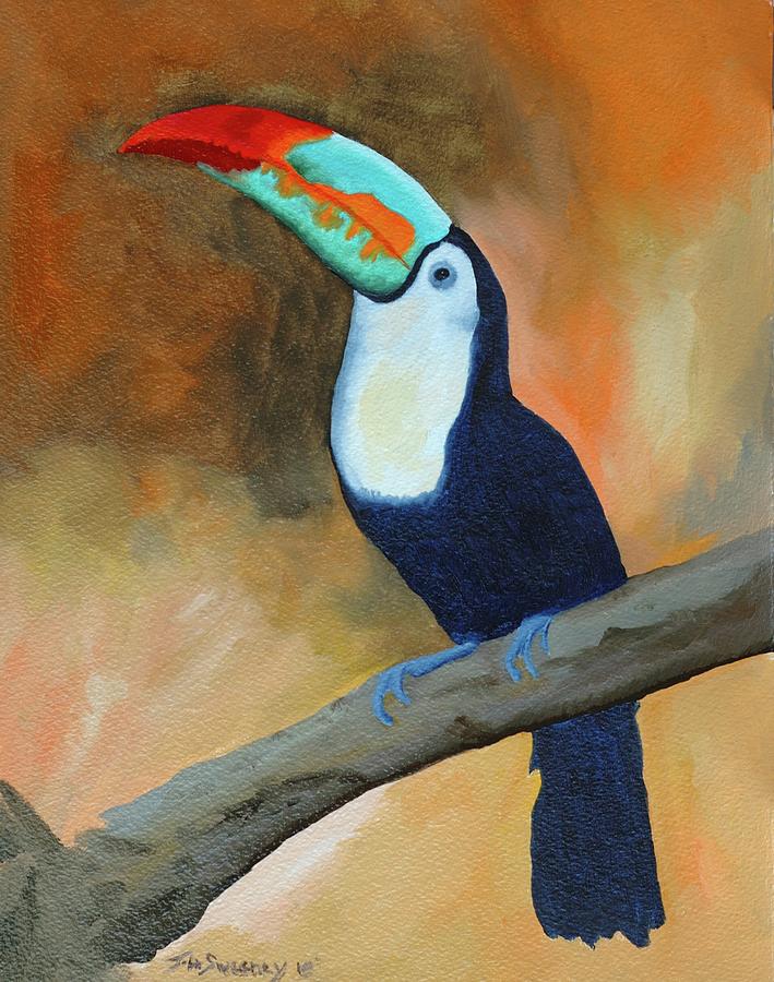 Full Toucan Painting by John Sweeney