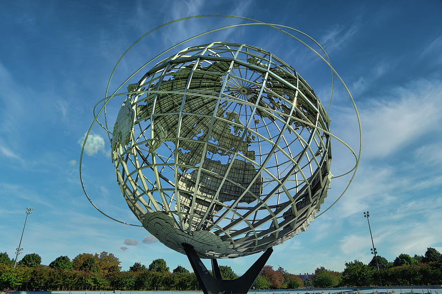 Full View Unisphere 1964 Queens NY colof  Photograph by Chuck Kuhn