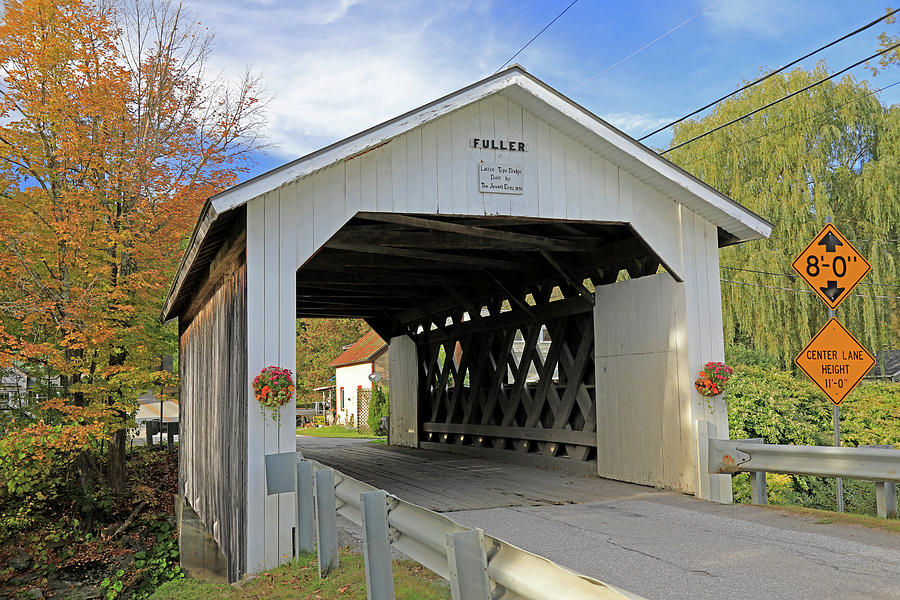 Fuller Covered Bridge - Vermont Photograph by Richard Krebs