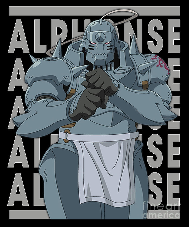 Fullmetal Alchemist Alphonse Elric Name Anime Drawing by Anime Art - Fine  Art America