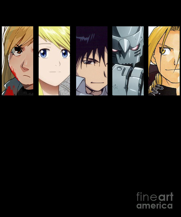  WV2186 Fullmetal Alchemist Characters Anime Manga Art