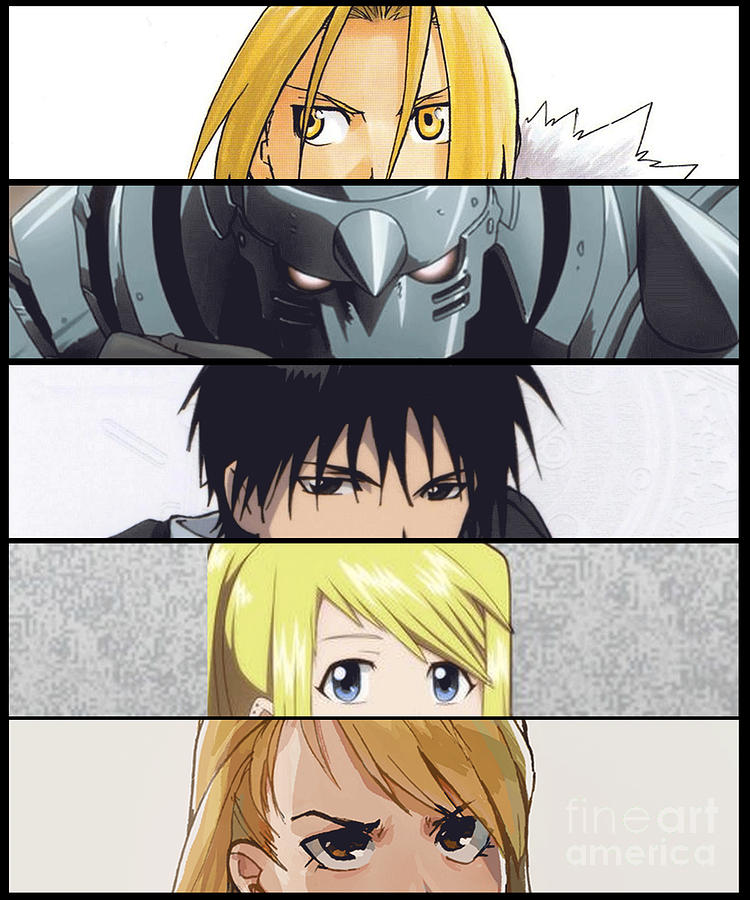 Fullmetal Alchemist Eyes Anime Characters Drawing by Anime Art - Fine ...