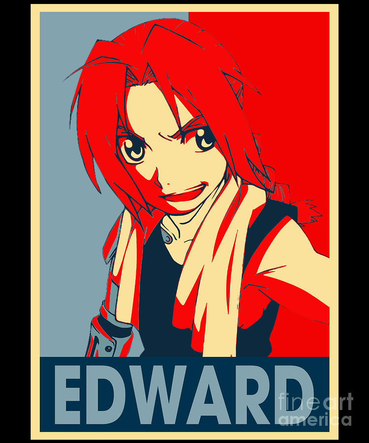 Fullmetal Alchemist Edward Elric Japanese Art Drawing by Anime Art - Fine  Art America