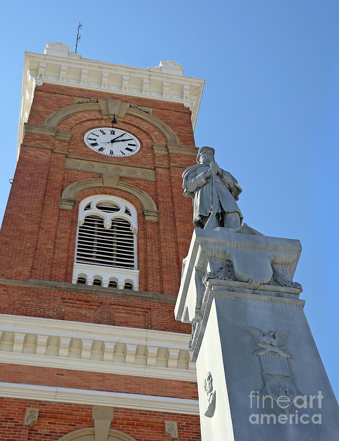 Fulton County Courthouse Clock Tower Wauseon Ohio  4824 Photograph by Jack Schultz