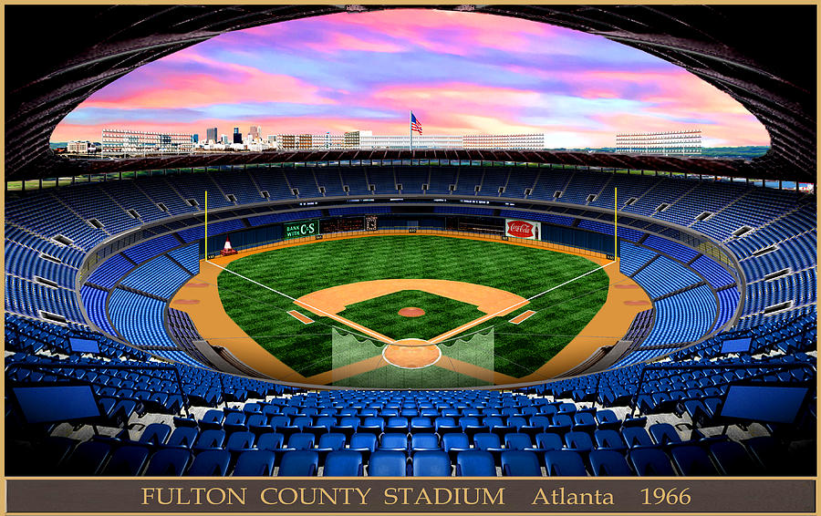 Fulton County Stadium 1974 Digital Art by Gary Grigsby | Fine Art America