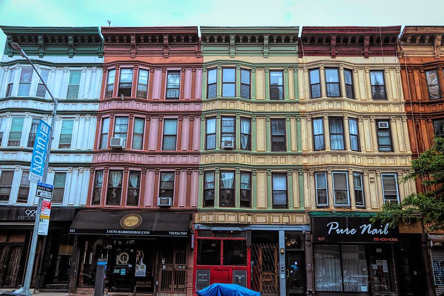 Fulton street storefronts, Brooklyn N Y C Photograph by Nick Difi