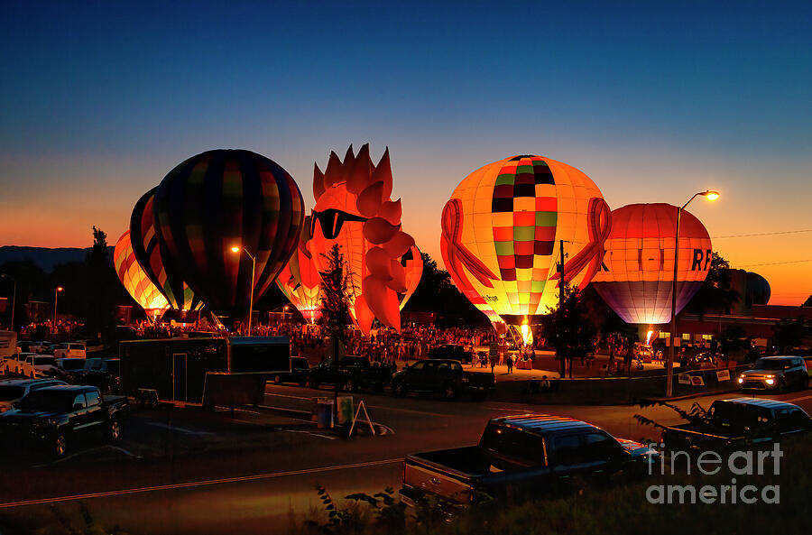 Fun Fest Hot Air Balloon Glow Photograph by Shelia Hunt