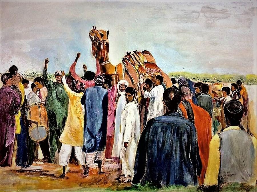 Fun Festival Painting by Khalid Saeed