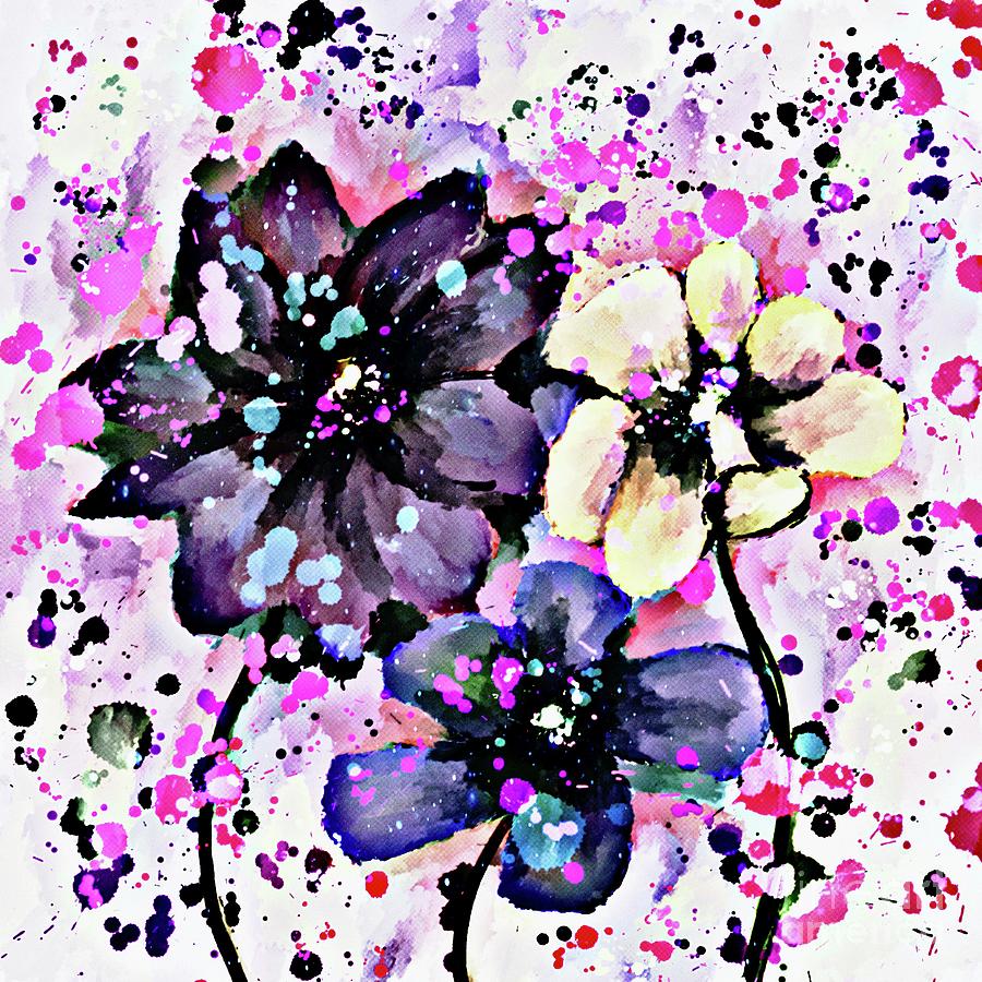 Fun Flowers Digital Art by Lauries Intuitive
