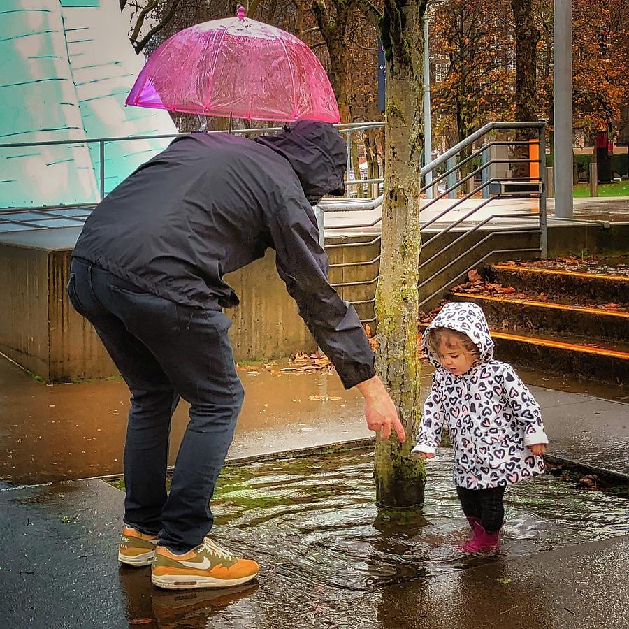 Fun in the Rain Photograph by Jonathan Morrow - Fine Art America