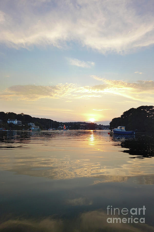 Fun on Mylor Creek at Sunset Photograph by Terri Waters