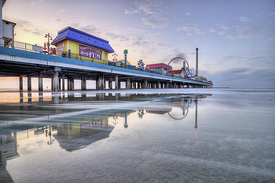 Fun Reflections in Galveston Photograph by JC Findley
