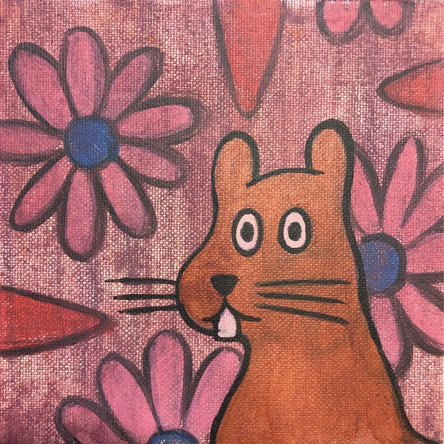 Fun Squirrel Painting by Joe Borri