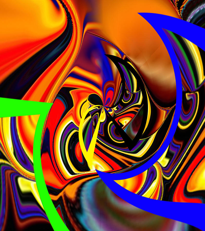 Fun Stuff Abstraction  Digital Art by Gayle Price Thomas