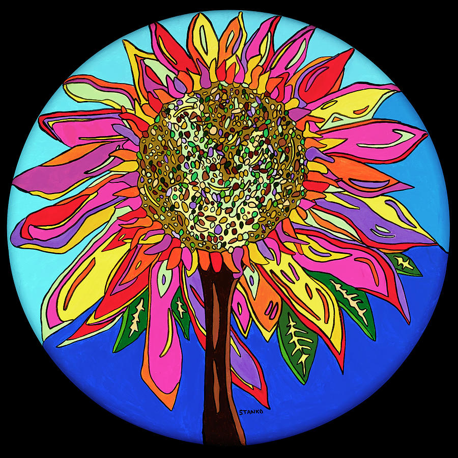 FunFlower Painting by Mike Stanko