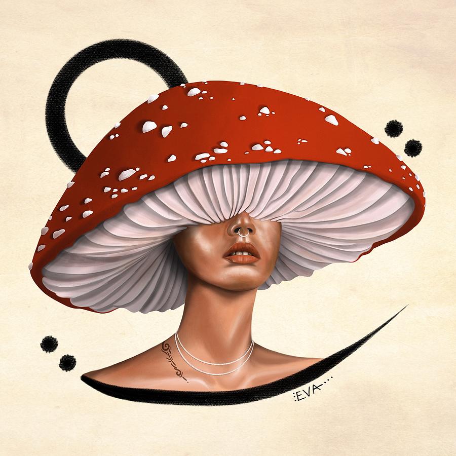 Fungi Woman 2 Digital Art by Eliana Vera - Fine Art America