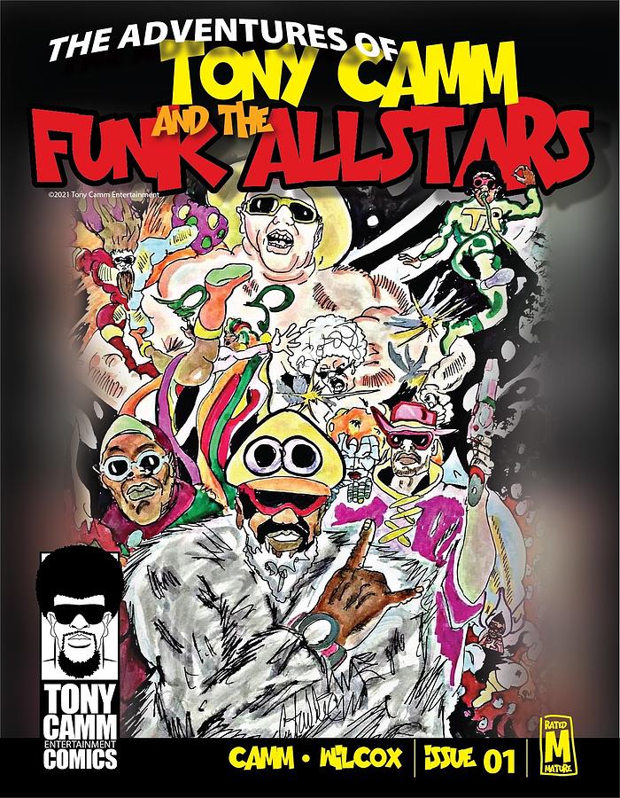 Funk Allstars Comic Cover 01 Digital Art by Tony Camm  Curtis Wilcox  Stan Webb