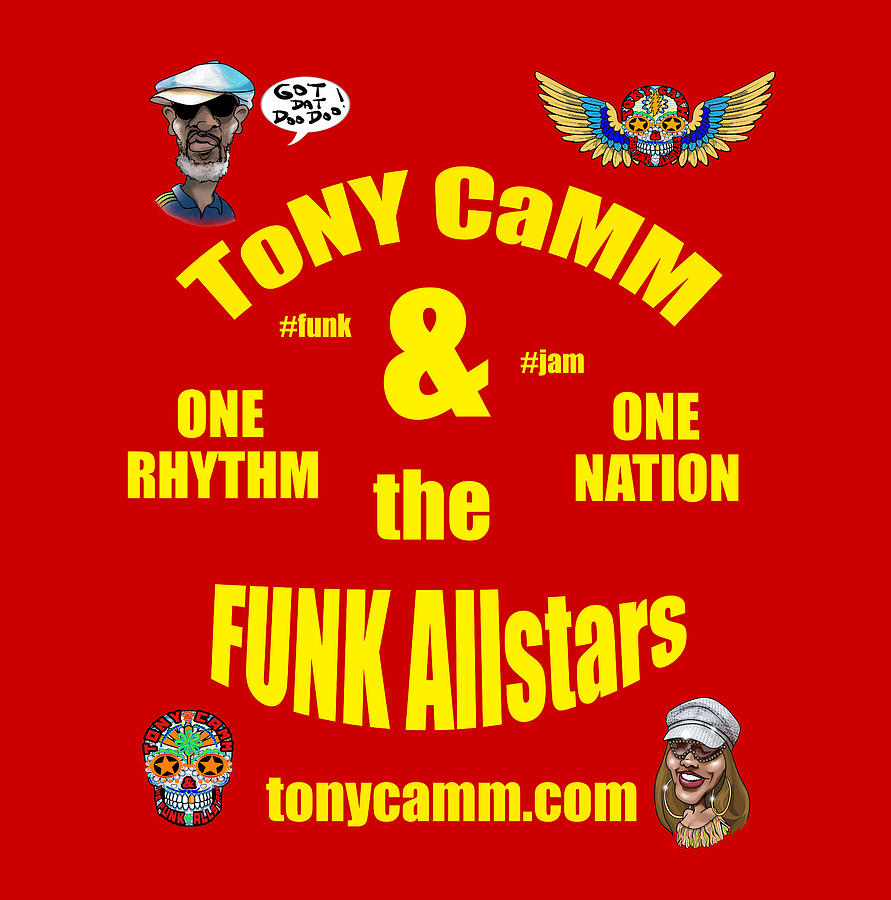 Funk Allstars Multi Logo Print Digital Art by Tony Camm