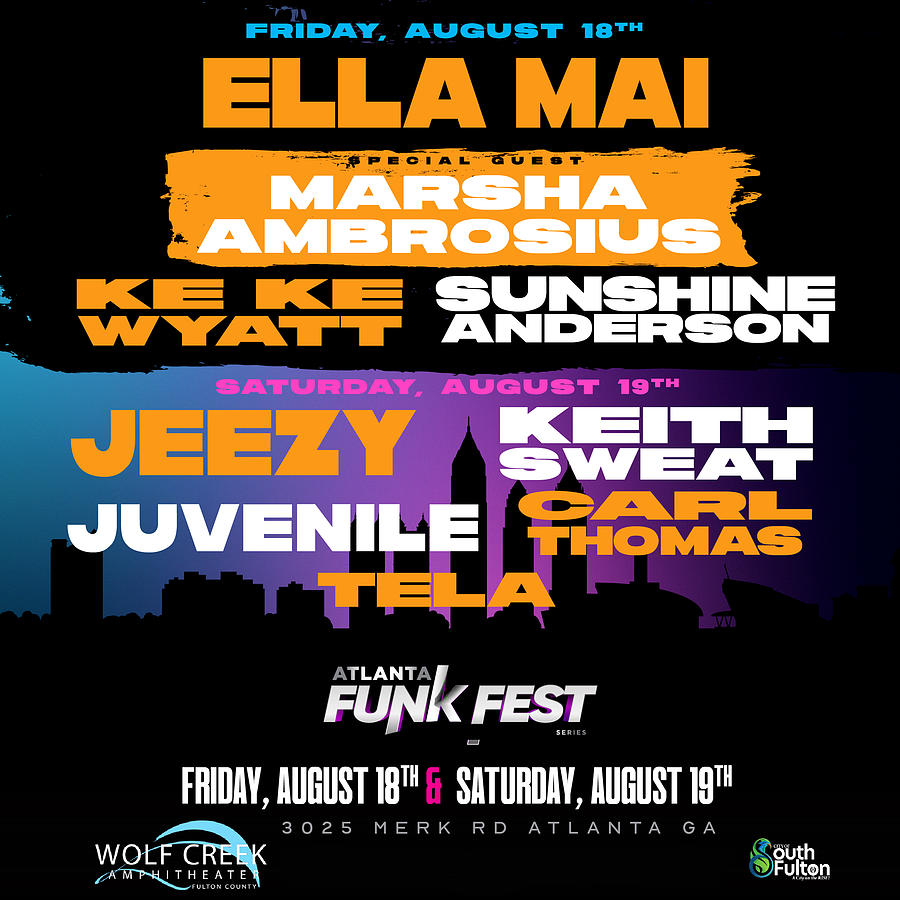 Funk Fest Atlanta Music Festival Lineup 2023 Ys11 Digital Art by Yusuf