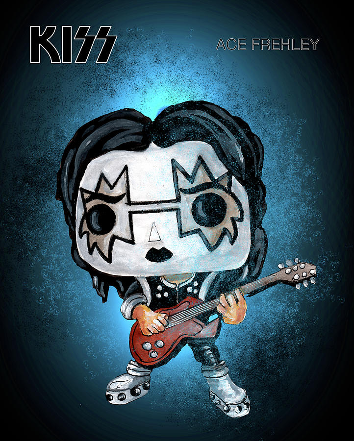 Funko Ace Frehley Painting by Miki De Goodaboom