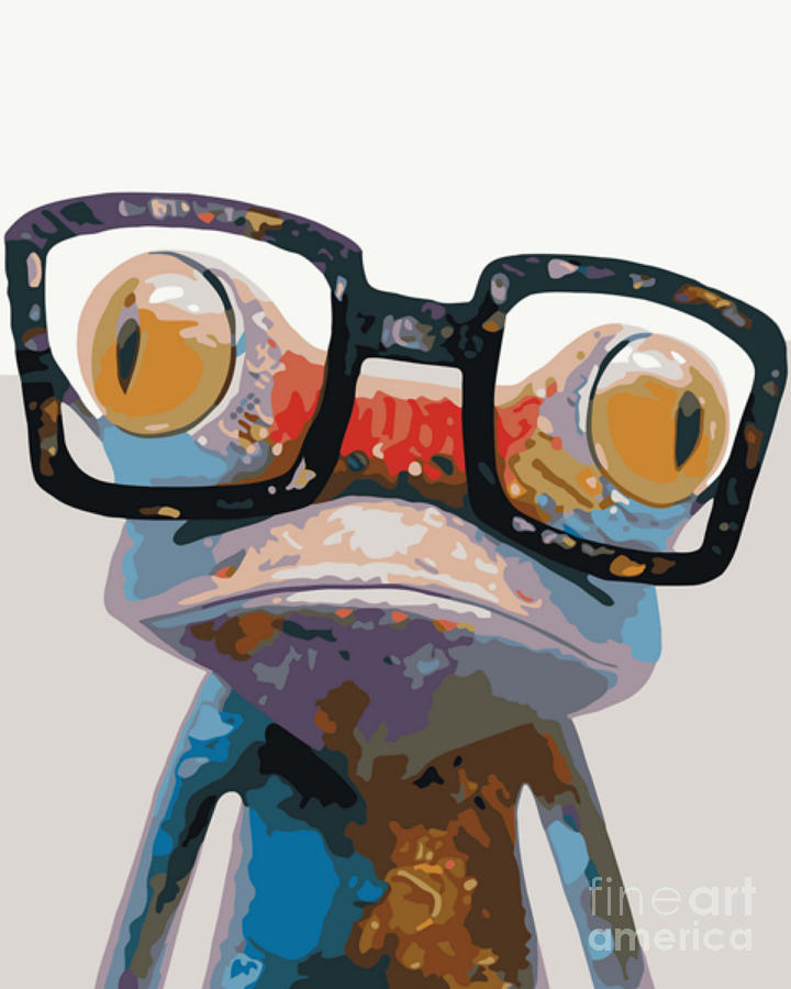 Funky Frog Painting by Nehemiah Art | Fine Art America