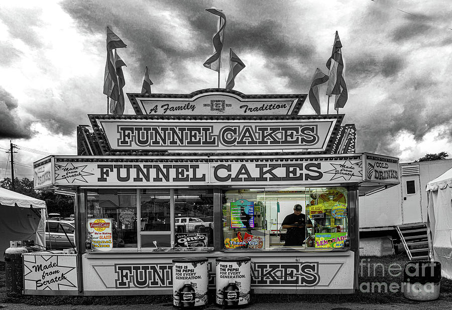 Funnel Cake Vendor Photograph by Thomas Marchessault
