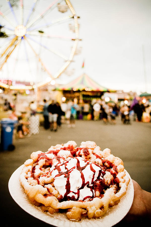 Funnel cake with Ferris Wheel Photograph by Shimona Carvalho