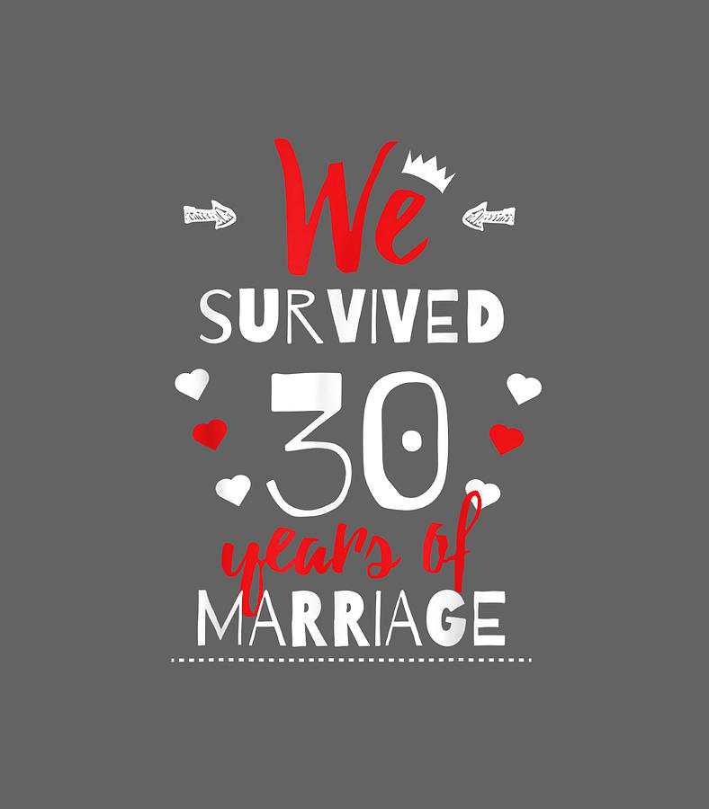 Funny 30th Wedding Anniversary For Couples Digital Art by Riyan Milanya ...