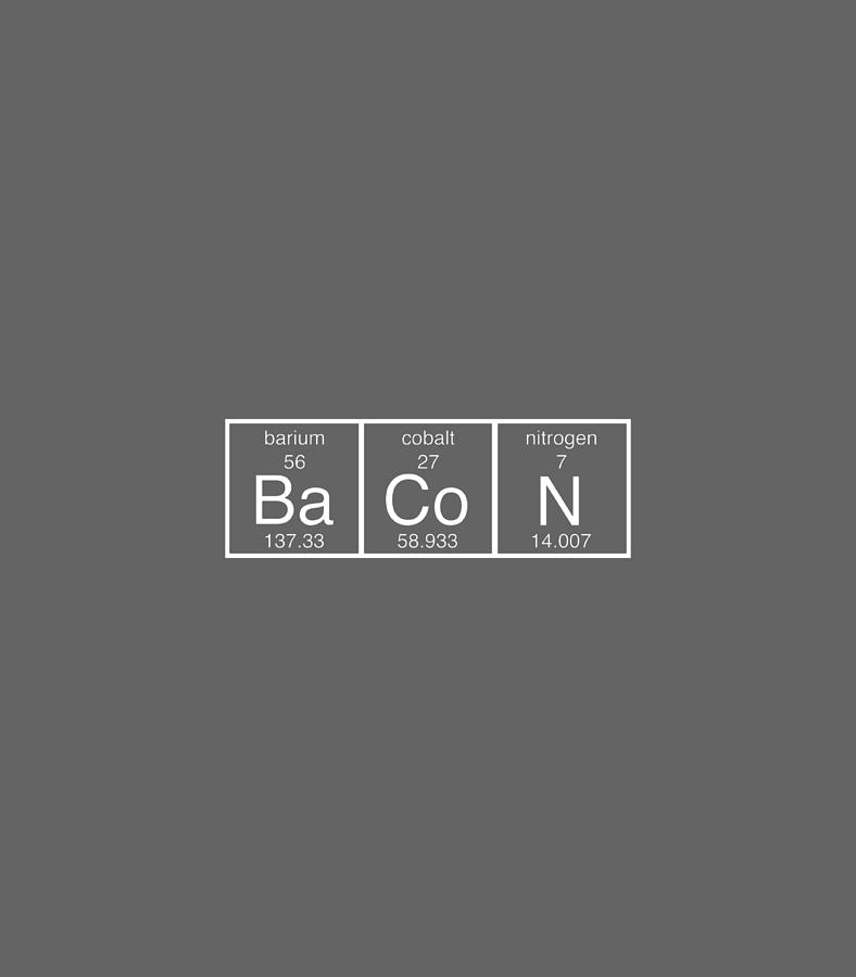 BaCoN NEW Humor POSTER Periodic Table Elements