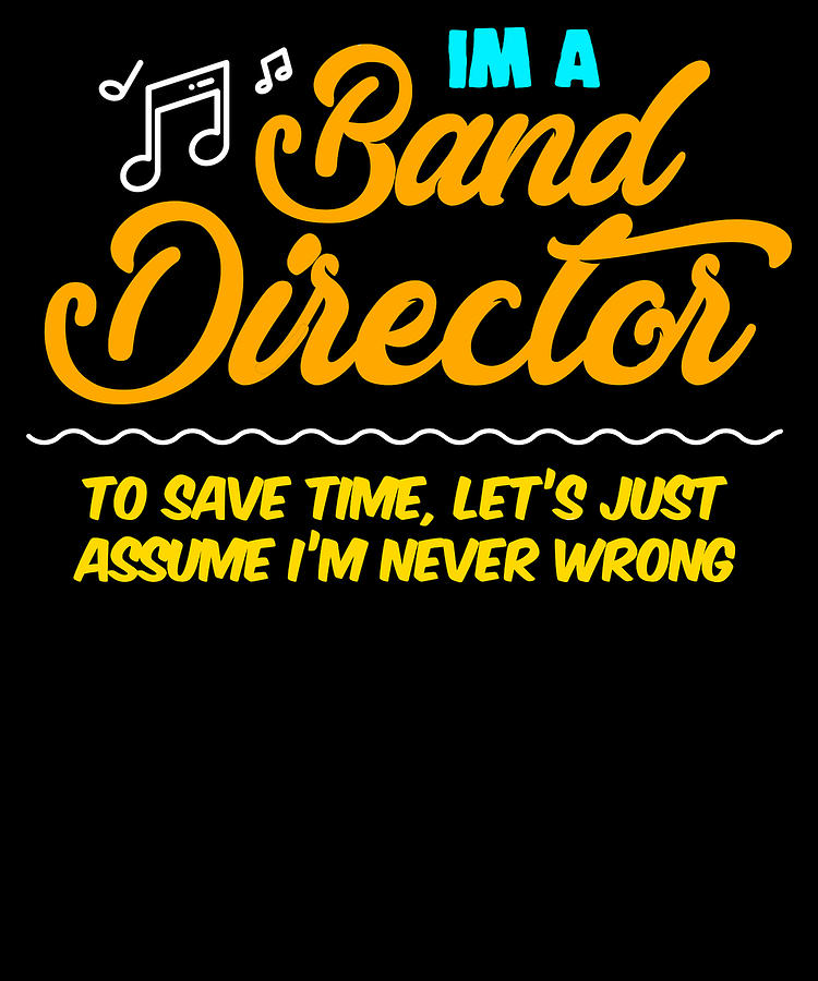 funny-band-director-music-apparel-digital-art-by-michael-s